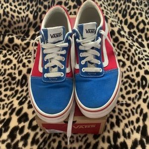 I am selling these red and blue vans for a very cheap and affordable price.